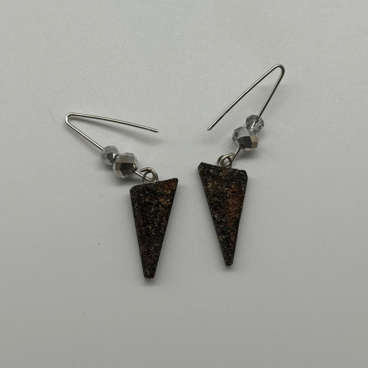 Disco Triangle Earrings