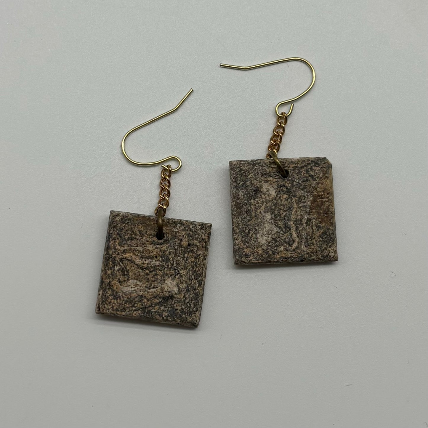 Square Stoneware Earrings