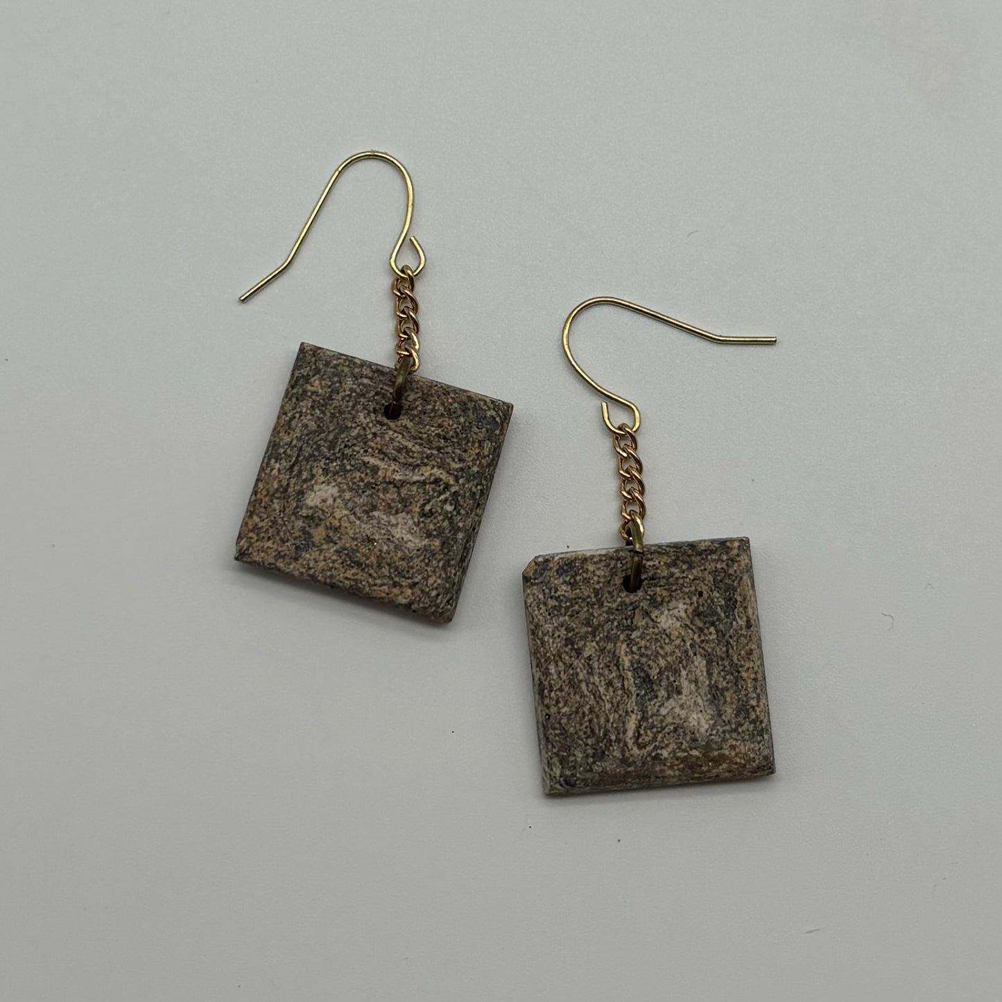 Square Stoneware Earrings