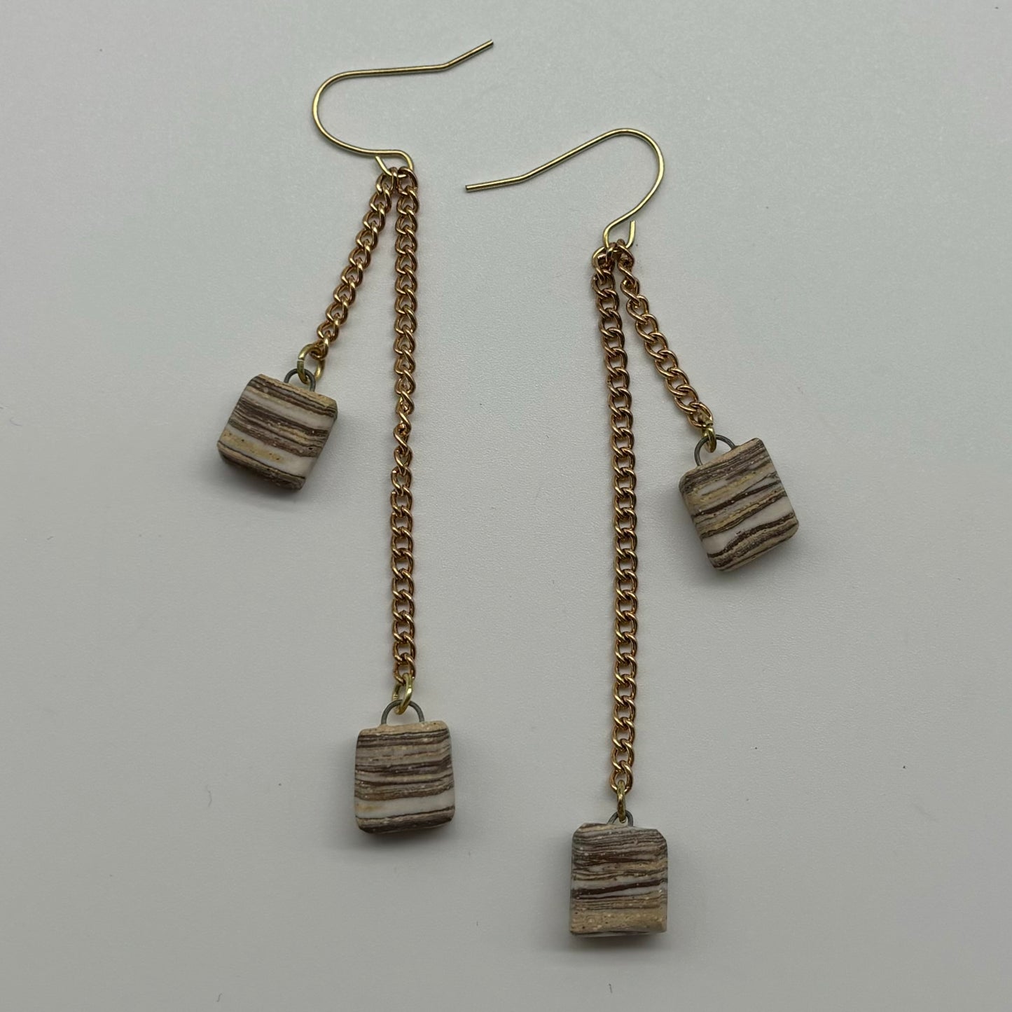 Mini Wood Grain Earrings