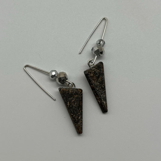 Disco Triangle Earrings